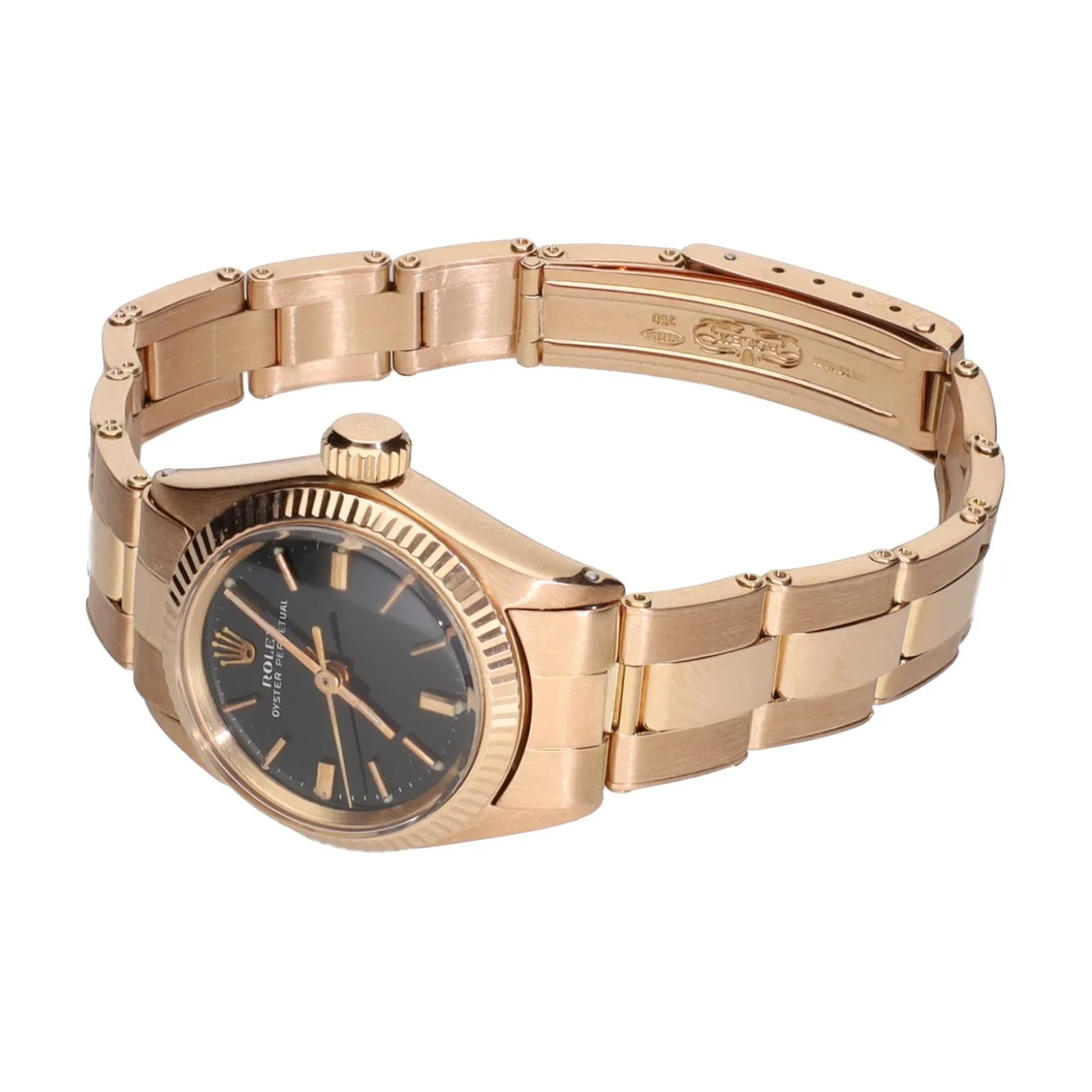 ROLEX Oyster perpetual señora oro rosa 25mm.