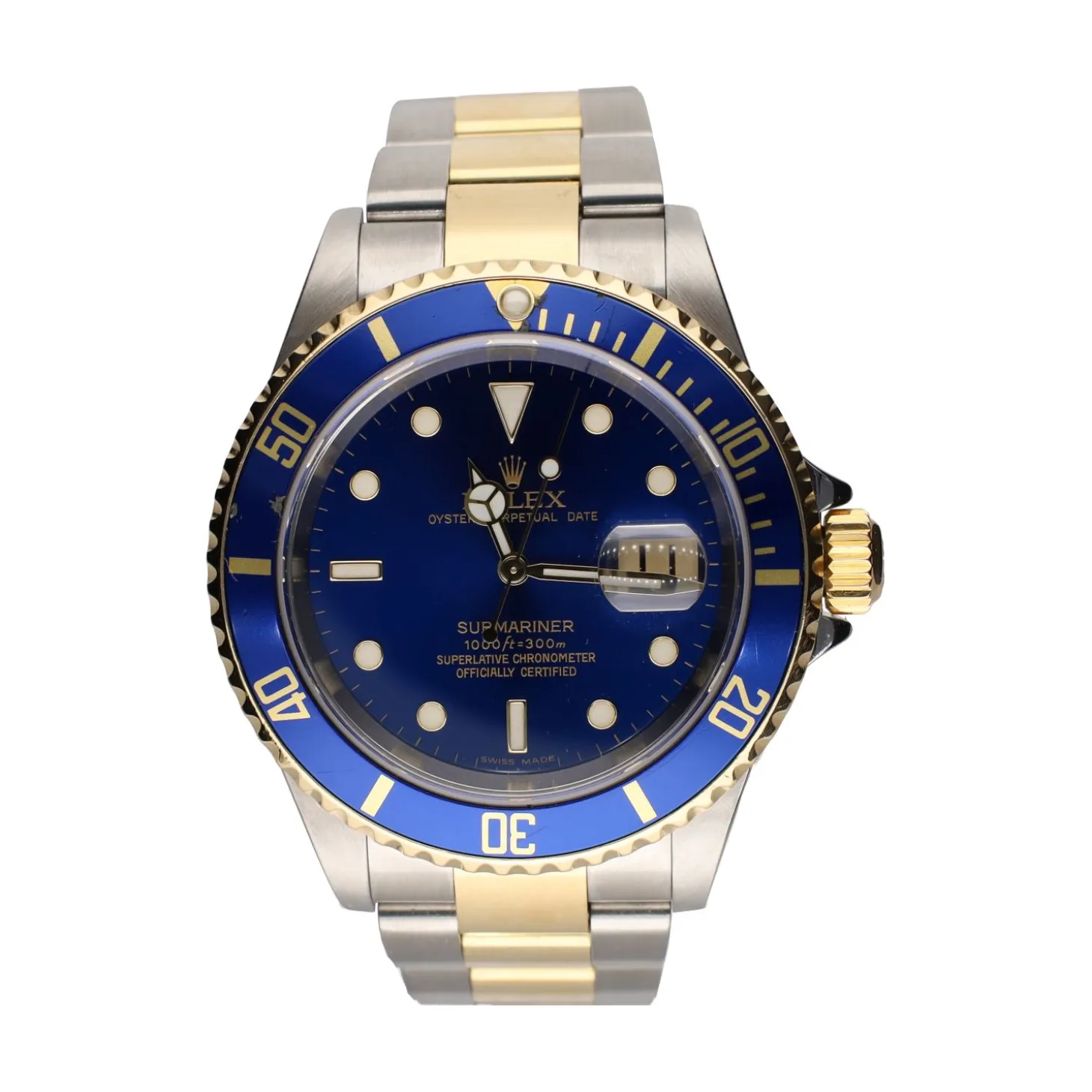 ROLEX Submariner date acero y oro azul.