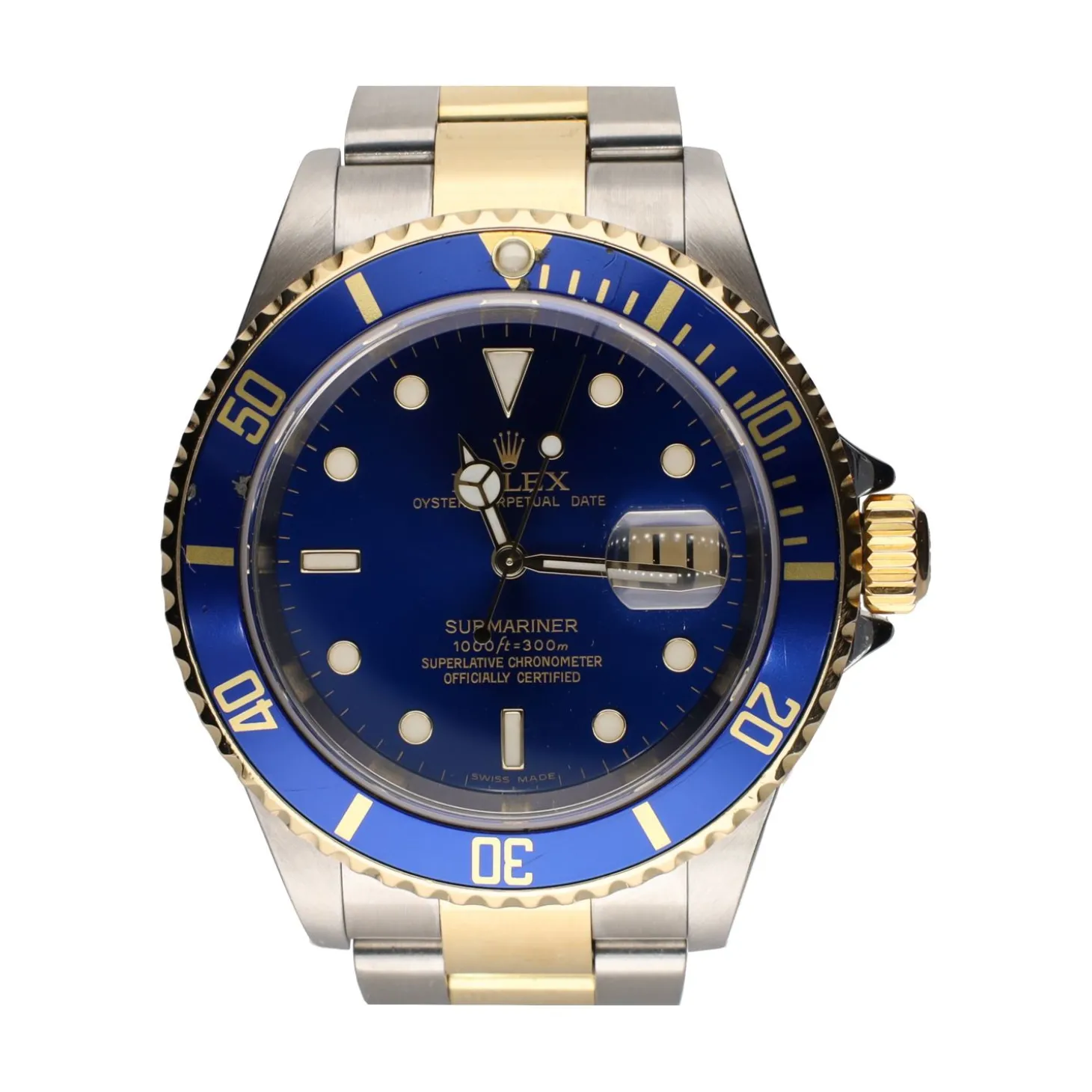 ROLEX Submariner date acero y oro azul.