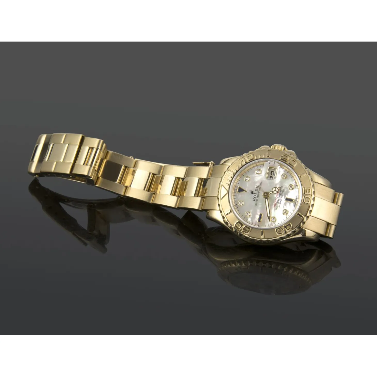 ROLEX Yacht-master oro amarillo y diamantes señora 29mm