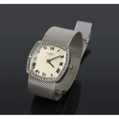 UNIVERSAL GENÈVE Classic oro blanco y diamantes cuerda manual señora