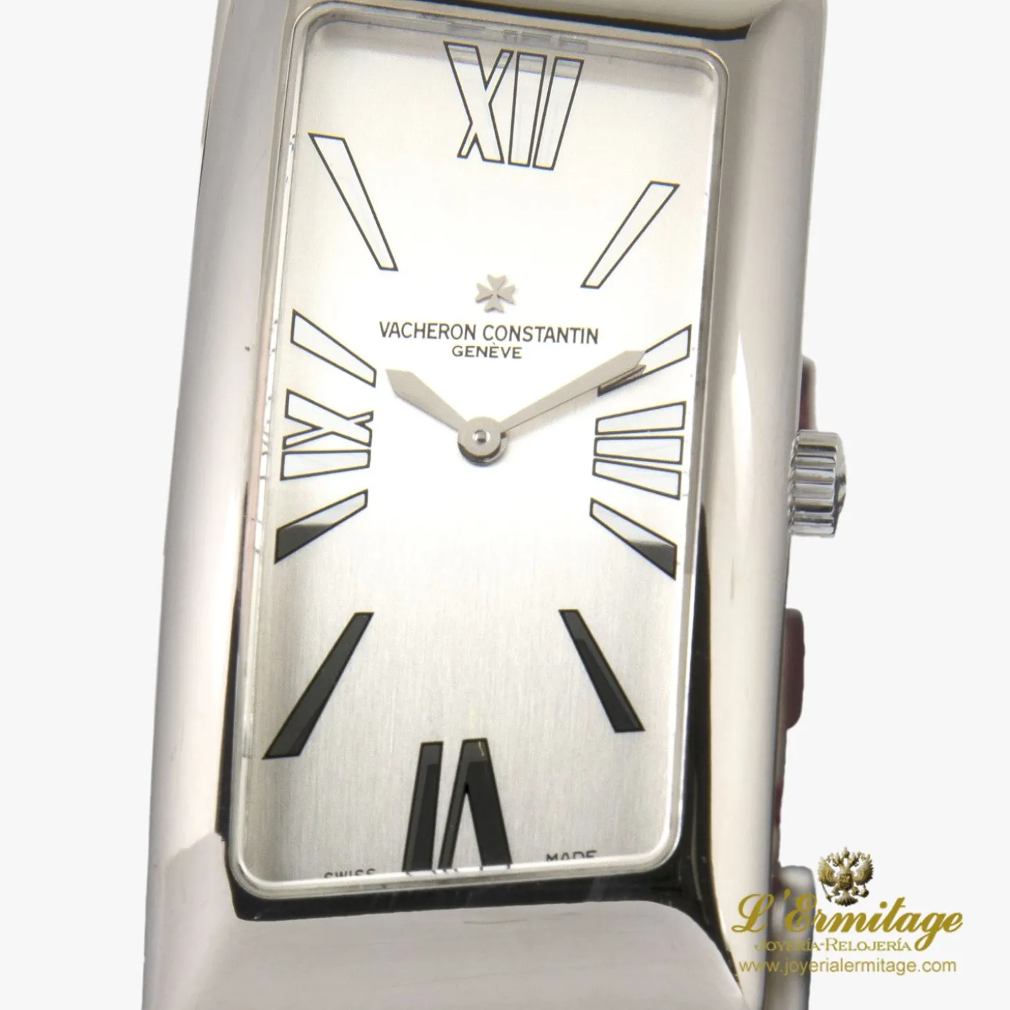 VACHERON CONSTANTIN Asymmetric oro blanco cuarzo señora